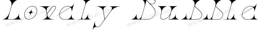 Lovely Bubbles Itali字体转换
